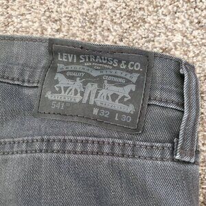 Levi's black/gray denim jeans